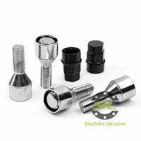 Секретки Starleks 375110 Х Болт 12*1,5 28мм. Конус - Вращающееся кольцо